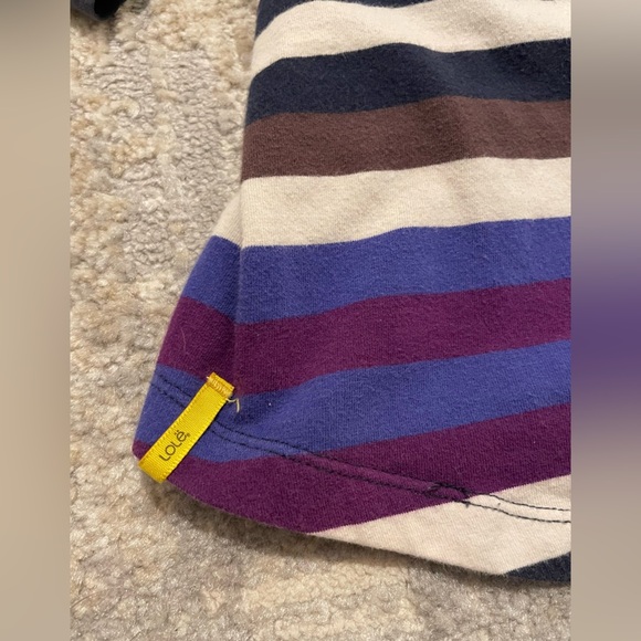 Lole Principle Tunic Striped Women's-Sorita/Tango Size Medium Organic Cotton - Picture 6 of 13